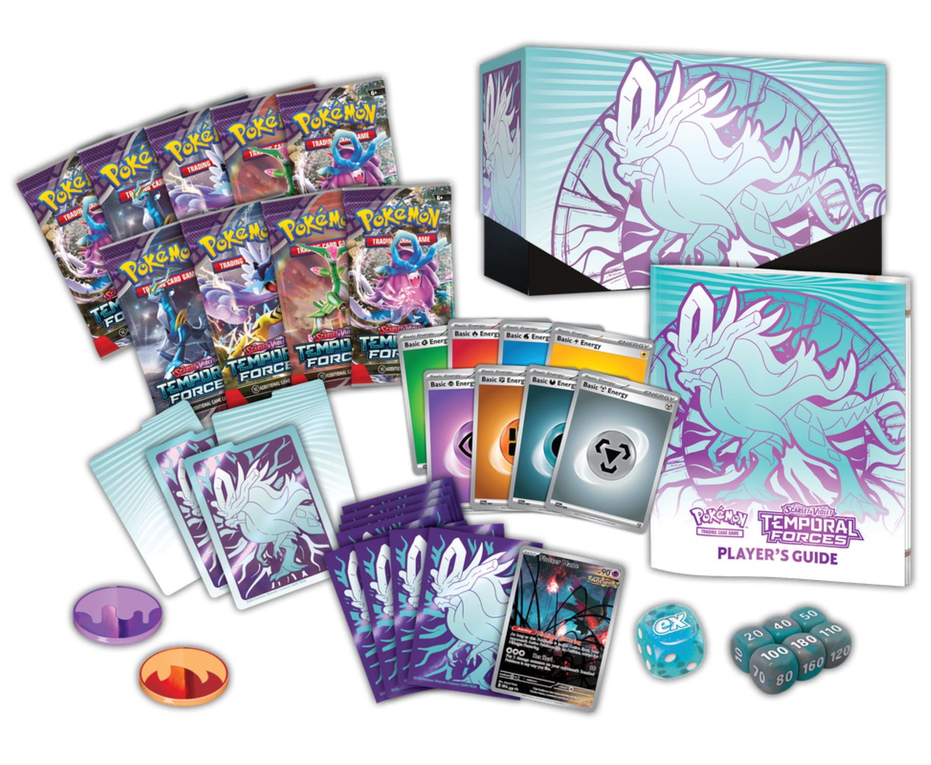 Pokemon Trading Card Games SV5 Temporal Forces Elite Trainer Box Walking Wake