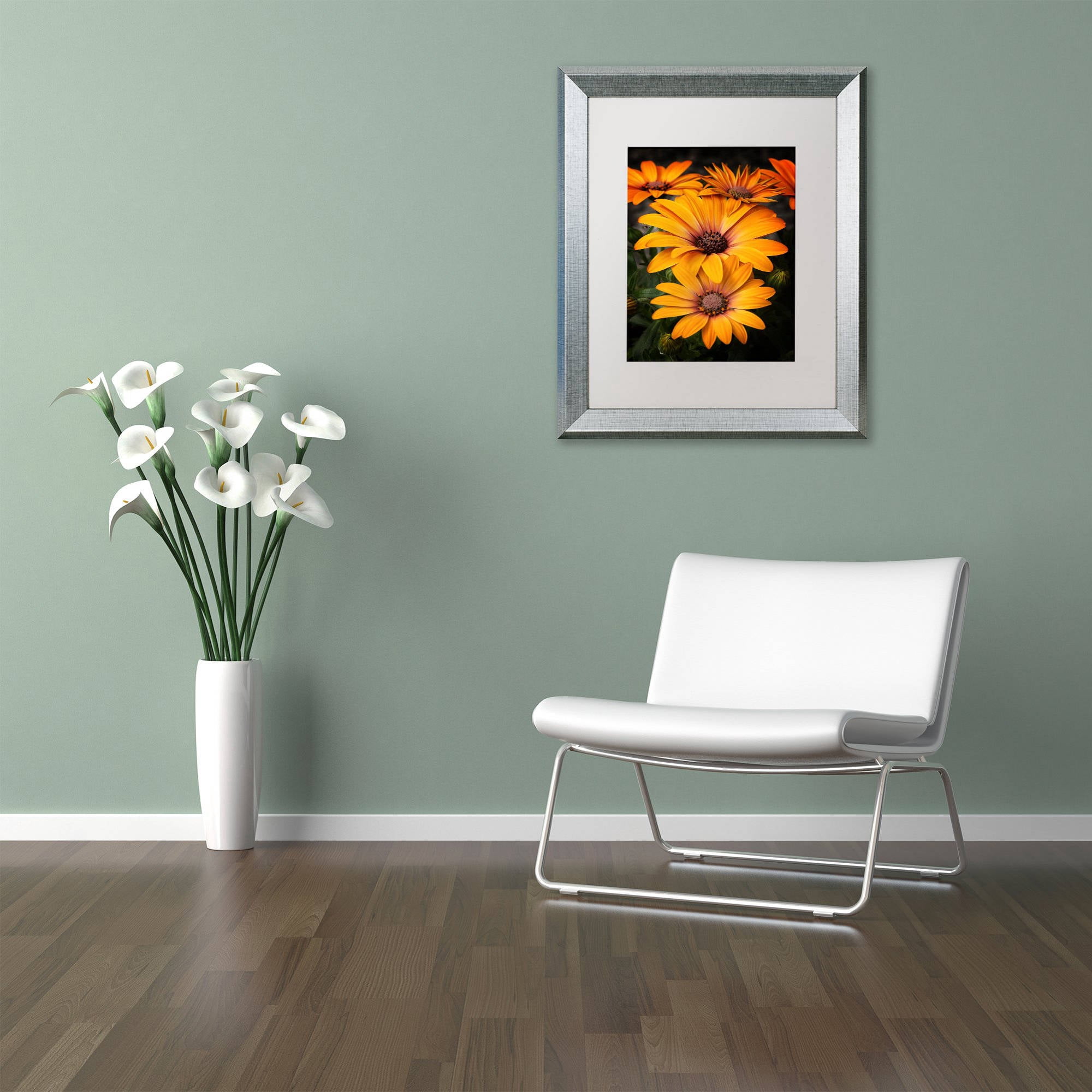 Trademark Fine Art "Stuck On You" Canvas Art by Philippe Sainte-Laudy, White Matte, Silver Frame