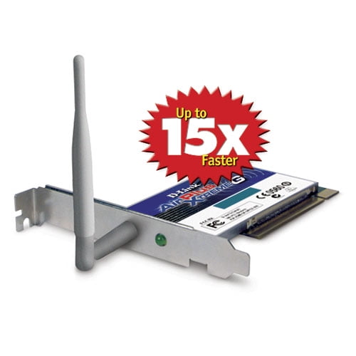D-Link DWL-G520 Wireless PCI Adapter, 802.11g, 108Mbps