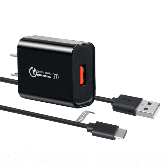 Quyaojz for Fast Wall Charger Compatible With T-Mobile REVVL 6/6 Pro 5G, REVVL V 5G, REVVL 5G, REVVL 4/4 , Revvlry USB C Cell Phone Android Charging Cable Cord (6.6Ft)