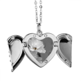 thumbnail image 1 of Blanco y negro flores hermosas Alas de ángel collar colgante regalo de moda Unbranded M, 1 of 3