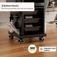 thumbnail image 6 of Hair Cart Organizer with Wheels 6 Drawers, Locking Salon Rolling Cart Utility Caddy for Hair Stylist Barber, Mobile Tattoo Hairdresser Storage Station Hairstylist Trolley Hot Tools Holder, 6 of 9