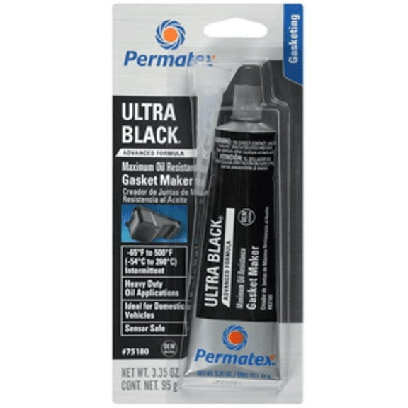 2PK Permatex 82180 Ultra Black® Maximum Oil Resistance RTV Silicone Gasket Maker