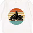 thumbnail image 3 of Inktastic Snowmobile Retro Sunset Toddler Sweatshirt, 3 of 4