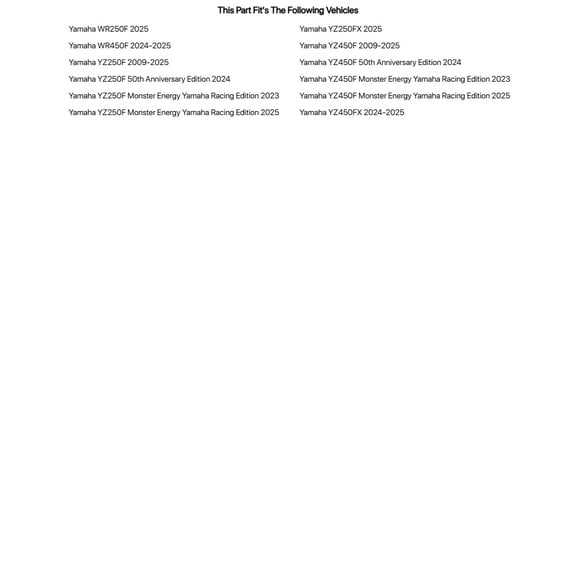 Tusk Rear Wheel Spacer Upgrade Kit Black For Yamaha YZ450F 2009-2025