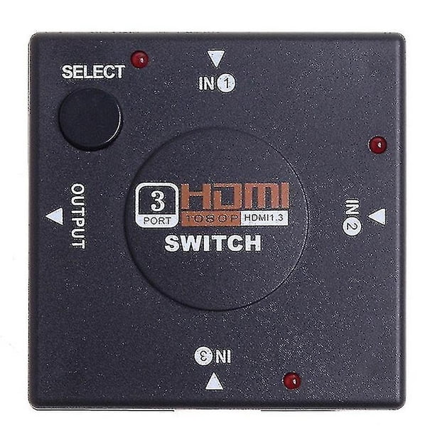 Full Hd 1080p Mini 3 puertos Hdmi Switch Switcher Splitter Box Selector Amplificador para Dvd Ps3 Xbox 360