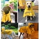 thumbnail image 4 of Impermeables grandes para perros con capucha de tira reflectante, poncho impermeable para perros (1 unidad, amarillo, XXL), 4 of 5