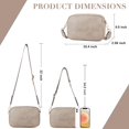 thumbnail image 5 of Crossbody Bags for Women Vegan Leather Purse Shoulder Handbags with Wide Strap, 5 of 7