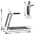 thumbnail image 5 of SUGIFT 2.0 HP Eiectric Folding Treadmill with 4 inch LCD Display & Pulse Monitor & SPAX APP Control & Bluetooth Speaker, White, 5 of 5
