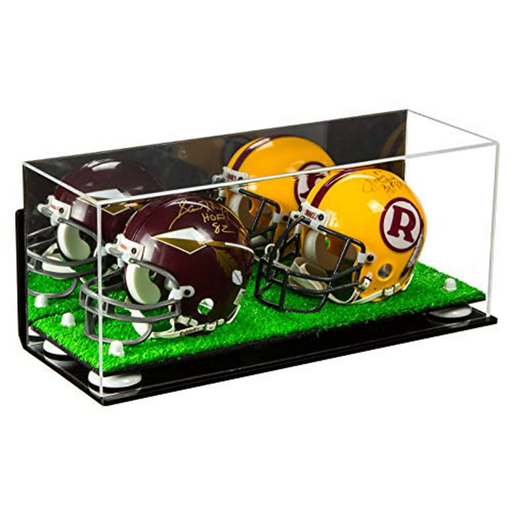 2 Mini Football Helmet Display Case (not full size) Better Display Cases Clear Acrylic