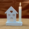 thumbnail image 4 of Girlsshop Silicone Moulds Casting Moulds Houses Candle Holder With Base Crafts House Mould,Square base, 4 of 8