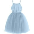 thumbnail image 1 of Tranfacy Robes Décontractées pour Filles, Robe de Fille Fleurie, Robe en Maille Sans Manches à Bretelles Couleur Unie Mode Été Décontractée Col Rond, 1 of 4