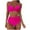 Hot Pink-06, variant on Lopeceal Women Underwire Bikini High Waisted Bathing Suit Tummy Control Two Piece Swimsuit