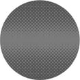 thumbnail image 1 of Ahgly Company Indoor Round Patterned Gunmetal Gray Novelty Area Rugs, 3' Round, 1 of 6