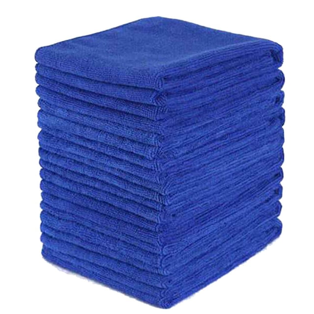 100 piezas de paño absorbente de microfibra PENGJJMXG azul 30x30cm
