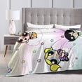 thumbnail image 4 of The Powerpuff Girls Bed Blanket Air Conditioner Quilt Ultra Soft Flannel Blanket All Season Fuzzy Blanket Reversible Fluffy Plush Blanket 60"X50", 4 of 8