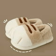 thumbnail image 2 of enyan Bedroom Slippers Women Women's Indoor Bedroom Slipper , Gift for Women, Wool-Like House Shoe with Anti-Skid Rubber Sole for Ladies Khaki Size 7, 2 of 6