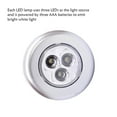thumbnail image 3 of Matsuzay 3 LED Battery Powered Wireless Lightweight Flexibility Stick Closet Installation Night Lamp Light Quick High for Wardrobe Type3 NO3, 3 of 6