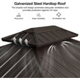 thumbnail image 5 of PURPLE LEAF 6' X 9' Hardtop Grill Gazebo for Patio Double Galvanized Steel Roof with 2 Side Shelves Outside Sun Shade Outdoor BBQ Canopy, 5 of 9