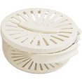 thumbnail image 1 of Recipiente para guardar escurridores, práctico colador de frutas, asa plegable, recipiente para almacenar alimentos, cesta extraíble para fresas, color blanco, 1 of 7