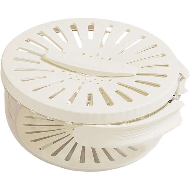 Recipiente para guardar escurridores, práctico colador de frutas, asa plegable, recipiente para almacenar alimentos, cesta extraíble para fresas, color blanco