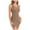 Khaki, variant on Women's Mini Dress Summer Tank Dress Ribbed Crew Neck Sleeveless Basic Bodycon Mini Dresses Basic Camisole Shirts