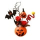 thumbnail image 2 of Ramo de calabaza de Halloween con hojas de arce y rosas - Arreglo de flores artificiales para decoración de mesa otoñal y centro de mesa de Acción de Gracias, 2 of 6
