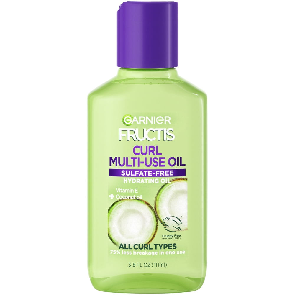 Garnier Fructis Hydrating Oil for All Curly Hair Types, 3 Uses, 3.8 fl oz -  Walmart.com