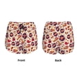 thumbnail image 3 of Daiia rock music Skull record Pattern Women's 2 in 1 Running Shorts - Lightweight Athletic Workout Gym Yoga Shorts Liner with Phone Pockets-Large, 3 of 7