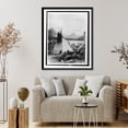 thumbnail image 4 of Historic Framed Print, [Indian with two tepees beside a lake in Rocky Mountain National Park, Colorado], 17-7/8" x 21-7/8", 4 of 9