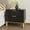 Black-17.9"h, variant on Black Nightstand with 3 Drawers, Modern Night Stand Bedside Table with Drawers and Golden Legs, Wide End Table for Small Space, Living Room, 29.7" H
