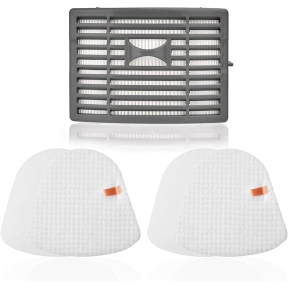 Filter Replacement for Shark Navigator NV586 NV581 NV581Q NV585 NV580 Powered Lift Away DLX Upright Vacuum, 1 HEPA Post Filter  2 Foam & Felt Filters, Compare to Part # XFFT580 & XHEP580