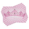thumbnail image 1 of Ambesonne Girls Place Mats Set of 4, Pink Cartoon, Standard Size, Pink Pale Pink, 1 of 6