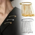 thumbnail image 2 of 10Pcs/12Pcs Large Safety Pins 2 Inch Decorative Rhinestone Brooch Women Brooch Pins For Clothes, 2 of 8