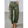 thumbnail image 3 of TinyCribz Women's Paisley Denim Pants, Casual High Waist Jeans 16, 3 of 7
