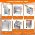 thumbnail image 3 of Comedero para perros COZOFU automático de metal galvanizado con capacidad de 11 kg, 3 of 6