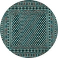 thumbnail image 1 of Ahgly Company Indoor Round Southwestern Light Blue Country Area Rugs, 6' Round, 1 of 4