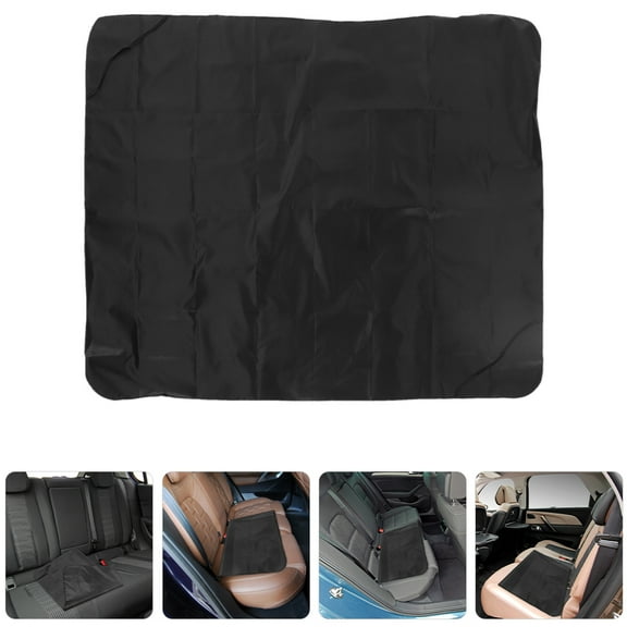 RENACLIPY 2-Pack Black Oxford Cloth Rear Seat Protectors for Car Interior, Travel, Pets, , and