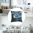 thumbnail image 5 of nygtbtfer Van Gogh Throw Pillow Cover Classic Arts Farmhouse Sky Moon Rectangle Pillow Cases Home Decorative Linen Cushion Cover for Bed Sofa White, 5 of 7