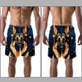 thumbnail image 3 of luoweisi Men's Beach Shorts Quick Dry Swim Trunks with Mesh Lining Sheepdog XL, 3 of 5