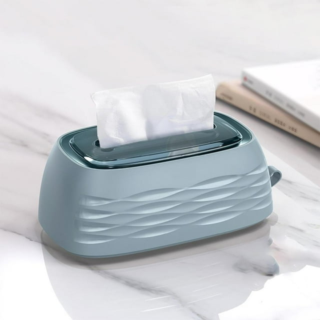 Feltree Multi-Functional Wall Mounted and Desktop Tissue Box for Living Room, Bedroom, Bathroom with Eco-Friendly Transparent Design