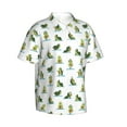 thumbnail image 2 of Fotbe Cute Avocado Yoga Hawaiian Shirt for Men Unisex Summer Beach Casual Short Sleeve Cotton Linen Button Down Shirts-Medium, 2 of 9