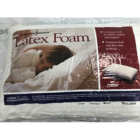 Authentic Talatech Latex Foam Standard Firm Pillow White 18 5