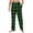 Army Green, variant on Men's Home Soft Plaid Print Pajama Pants Drawstring with Pockets, Casual Sports Pants for Sleep and Lounge Comfort,Army Green,L