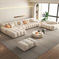 thumbnail image 3 of Living Room Corner Sofas Fabric Minimalist Modular Sectional Sofa Modern Elegant Divano Soggiorno Di Lusso Luxury Furniture My Lux Decor Round, 3 of 25
