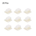 thumbnail image 2 of Clips de cable adhesivos Uxcell organizador de cables para coche, oficina y hogar 0.75" x 0.75" x 0.47'' blanco 20 piezas, 2 of 5