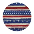 thumbnail image 4 of BANET of July Tablecloth Round Patriotic American Flag Tablecloths Washable Wrinkle Stain-Resistant Table Cloth Polyester Table Cover for Day Memorial Day 31"-35, 4 of 8