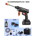 thumbnail image 3 of Topteng Power Blaster Plus Pressure Washer Cordless Portable Electric High Pressure Water Spray Gun and Hose Car Washer Cleaner Tool for Balconies Windows, Exterior Walls, Floors, Fences, Gardens, 3 of 9