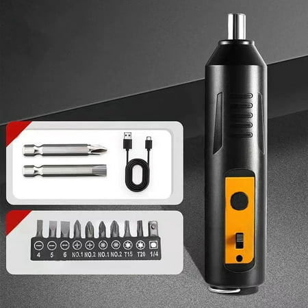 

Home Essential Tools Brushless Electric Screwdriver Household Small Multi Function USB Rechargeable Dual Purpose Lithium Electric Drill Best Deals