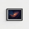 thumbnail image 4 of American Flag Poster Wall Art Décor Canvas Prints Fantasy Space Posters for Bedroom Office Room Wall Decoration - 8x12 inches Unframed, 4 of 6